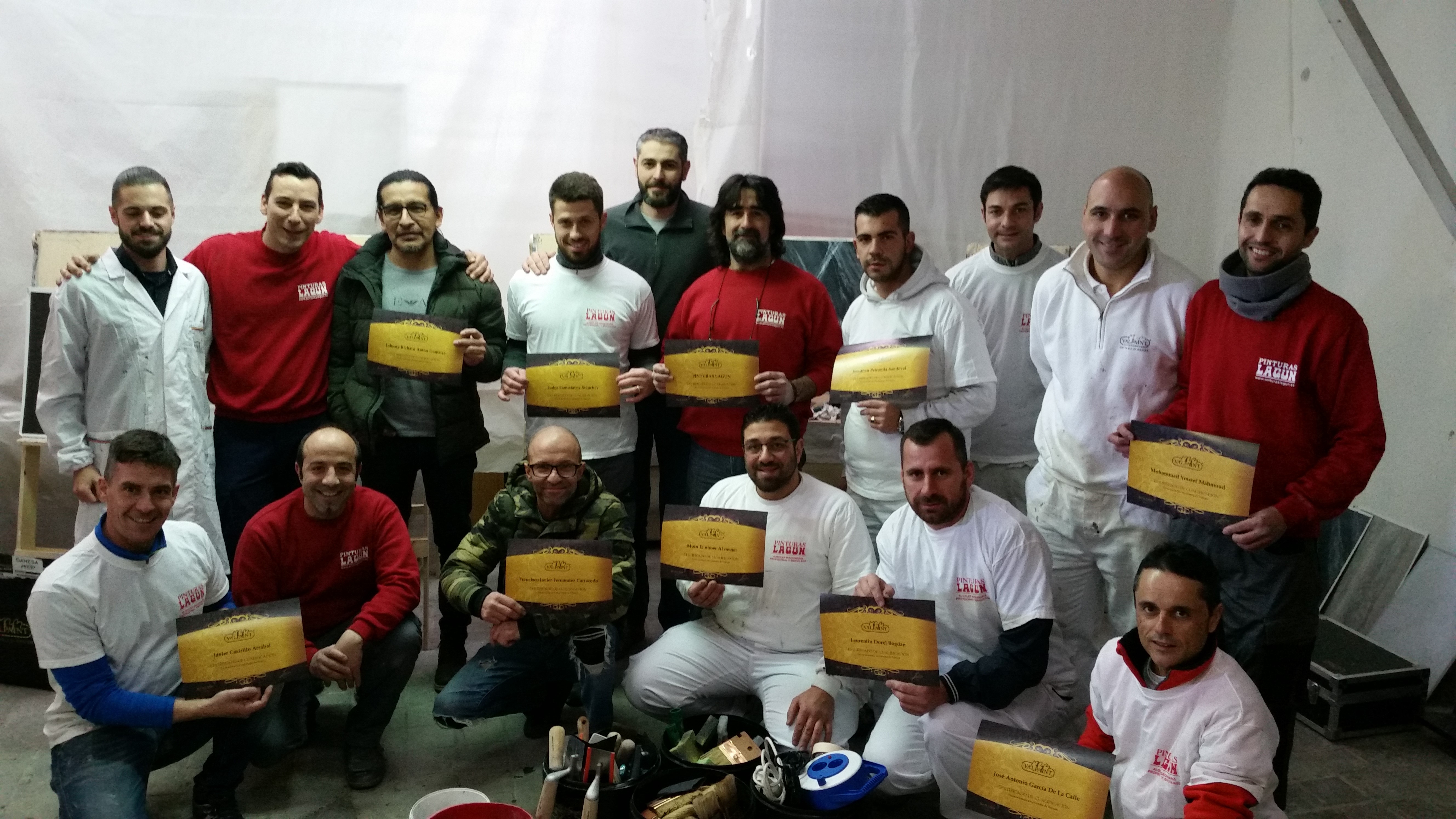 Asistentes al curso Valpaint